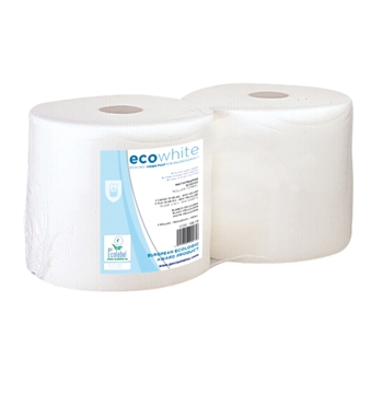 Rolo Industrial de Papel Tissue 2 folhas 2,5kg folhas de 240x350mm 2 un