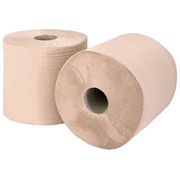 Rolo Industrial de Papel Reciclado 2 folhas 420m 1200 folhas de 240x350mm 2 un