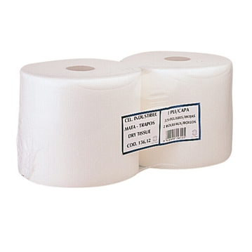 Rolo de Papel Airlaid Industrial 260 Folhas 240x350mm 87m Branco 2 un