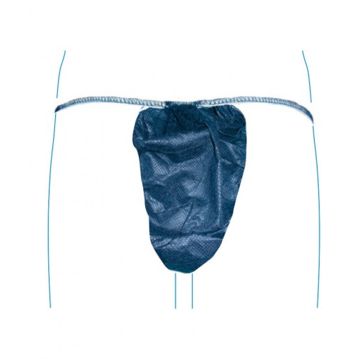 Tanga em Spunbond de SPA para Homem Azul 100 un