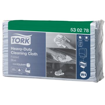 Pano de Limpeza para Tarefas Pesadas Azul Tork 428mm Caixa 5x100