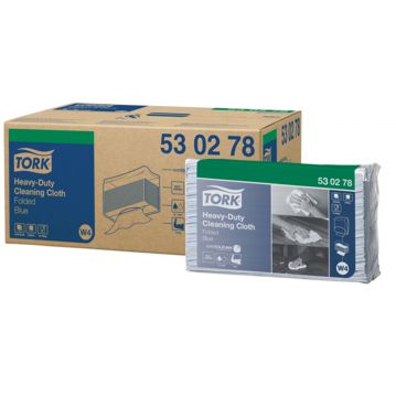 Pano de Limpeza para Tarefas Pesadas Azul Tork 428mm Caixa 5x100