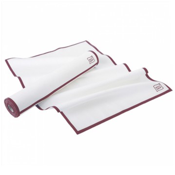 Pano de Cozinha em Rolo Branco com Vermelho 40x64cm Roll Drap Rolo de 10un