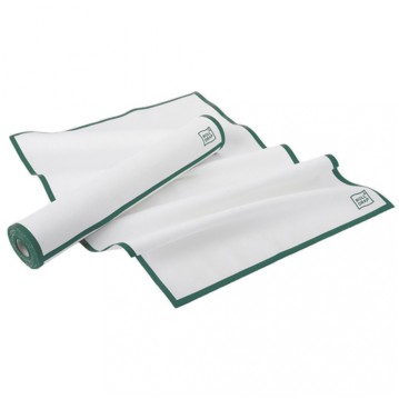 Pano de Cozinha em Rolo Branco com Verde 40x64cm Roll Drap Rolo de 10un