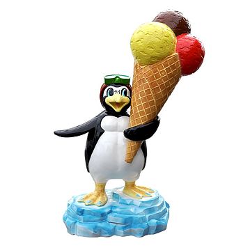 Pinguim com Cone de 4 Bolas (AxLxP) 1850x1350x800mm