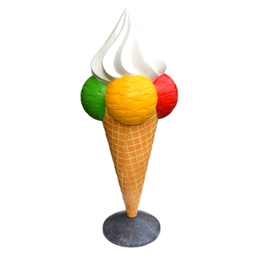 Cone com 3 bolas e Chantilly (AxD) 2100x650mm