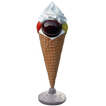 Cone com 3 bolas e Chantilly (AxD) 1320x450mm