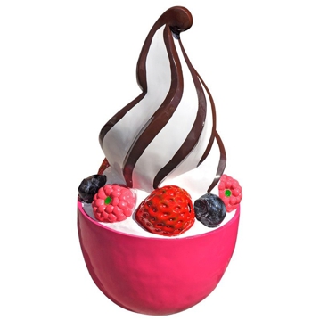 Taa Frozen Yogurt Chocolate com Frutas (AxD) 1350x750mm