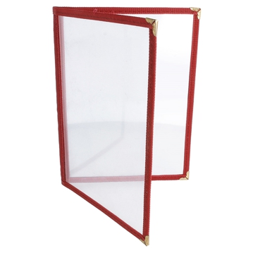 Menu Americano A5 150x215mm 2 corpos 4 pginas PVC Bordeaux