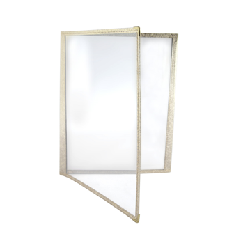 Menu Americano A4 230x317mm 2 corpos 4 pginas PVC Dourado