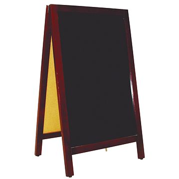 Quadro Ardsia de cho em ngulo para Exteriores 2 faces Preto 500x400x850mm