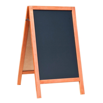 Quadro Ardsia de cho em ngulo para Exteriores 2 faces Preto 650x800x1150mm