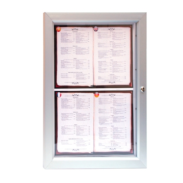 Porta Menus Iluminado de Parede 4xA4