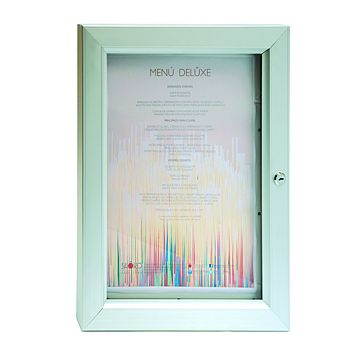 Porta Menus Luminoso de Parede 1xA3 400x520x32mm