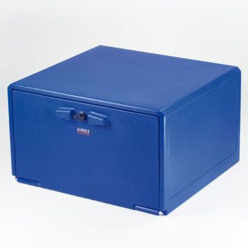 Caixa para Motas PEBD 85L 570x550x335mm Azul