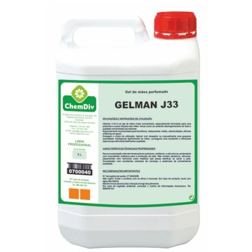 Sabonete gel para lavar mos Gelman J33 Bilha 5 L