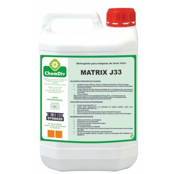 Detergente lquido para lavagem automtica de loia Matrix J33 Bilha 5 L