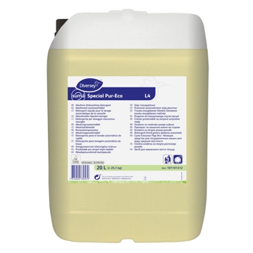 Detergente para lavagem mecnica da loua guas mdias duras Suma Special Pur-Eco L4 - 20L