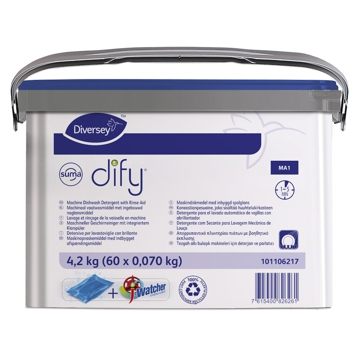 Saqueta solvel de doseamento manual Suma Dify MA1 60 un