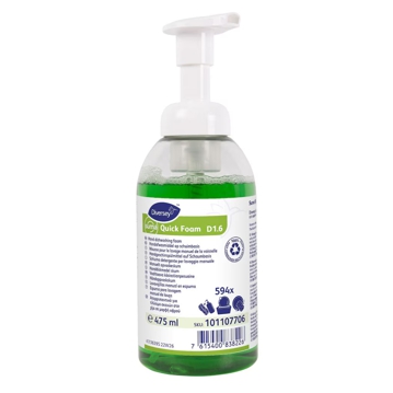 Detergente em espuma para lavagem manual de loua Suma Quick Foam D1.6  476ml