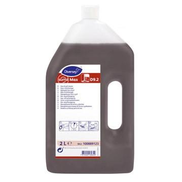 Detergente para limpeza de fornos e grelhadores Suma Max D9.2 2L