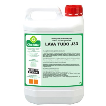 Lava Tudo Amoniacal J33 Bilha 5 L