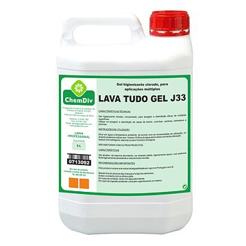 Lava Tudo Gel J33 Bilha 5 L