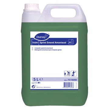 Detergente amoniacal desengordurante para limpezas gerais Sprint Emerel Amoniacal 5L