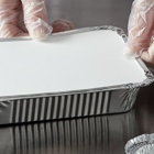 Tapas de cartón para contenedores de aluminio
