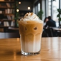 Iced Latte com Caf� ou Matcha e Pumpkin Spice