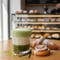 Latte com Caf� ou Matcha e Baunilha