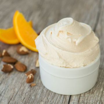 Gelado de Laranja e Amndoa