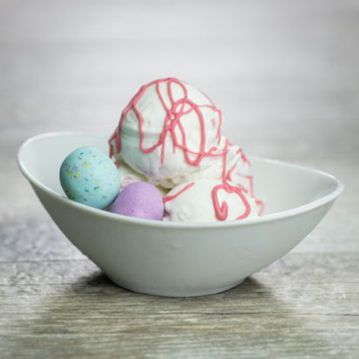 Gelado de Limo com Coriandolina de Morango