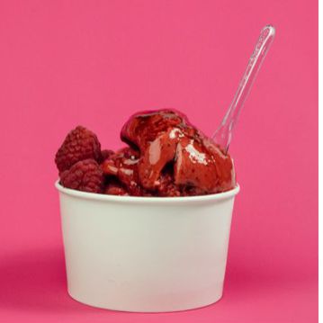 Gelado de Framboesa  Italiana