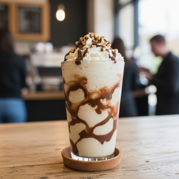 Frapp� de Chocolate Branco e Chocolate/Avel�
